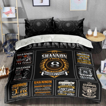SHANNON Limited Edition Personalized Bedding Set 13K1-BS2