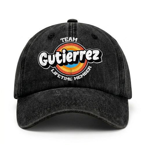 Team Your Name Lifetime Member Logo Cap GUTIERREZ 13K1 C66PF