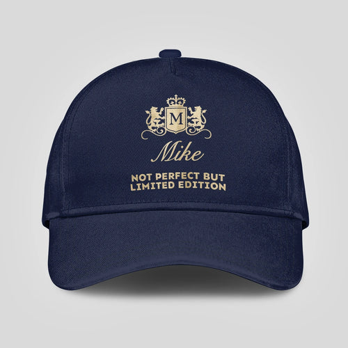 Not Perfect But Limited Edition Crest Logo Navy Cap MIKE 13K1 C160PF