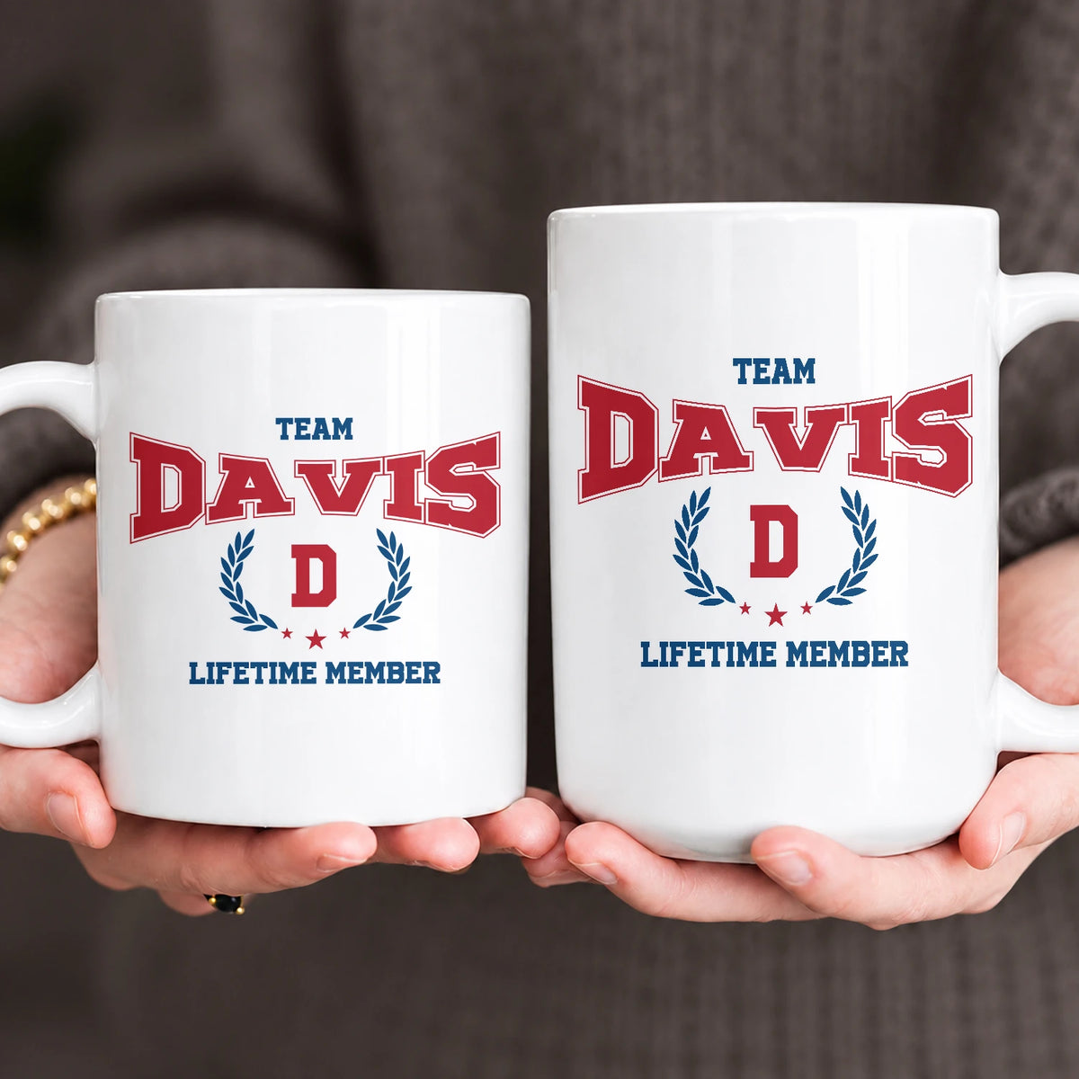 Team Your Name Lifetime Member Sporty Mug DAVIS 13K1 MG09