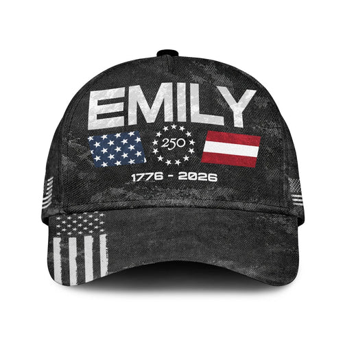 EMILY 13K1-C13PF 250th Anniversary Patriotic Baseball Cap 1776–2026