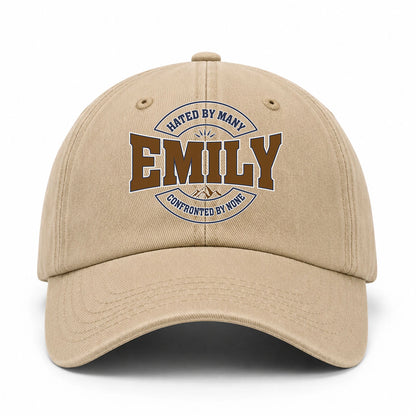 Hated By Many Confronted By None Washed Cap EMILY 13K1 C36PF