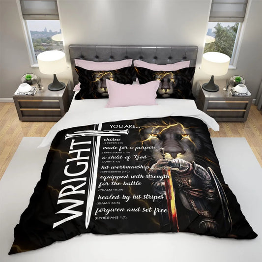 WRIGHT Limited Edition Personalized Bedding Set 13K1-BS1