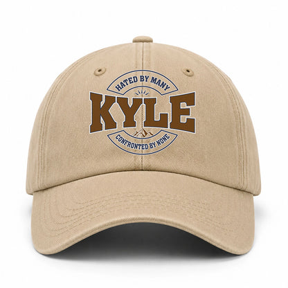 Hated By Many Confronted By None Washed Cap KYLE 13K1 C36PF