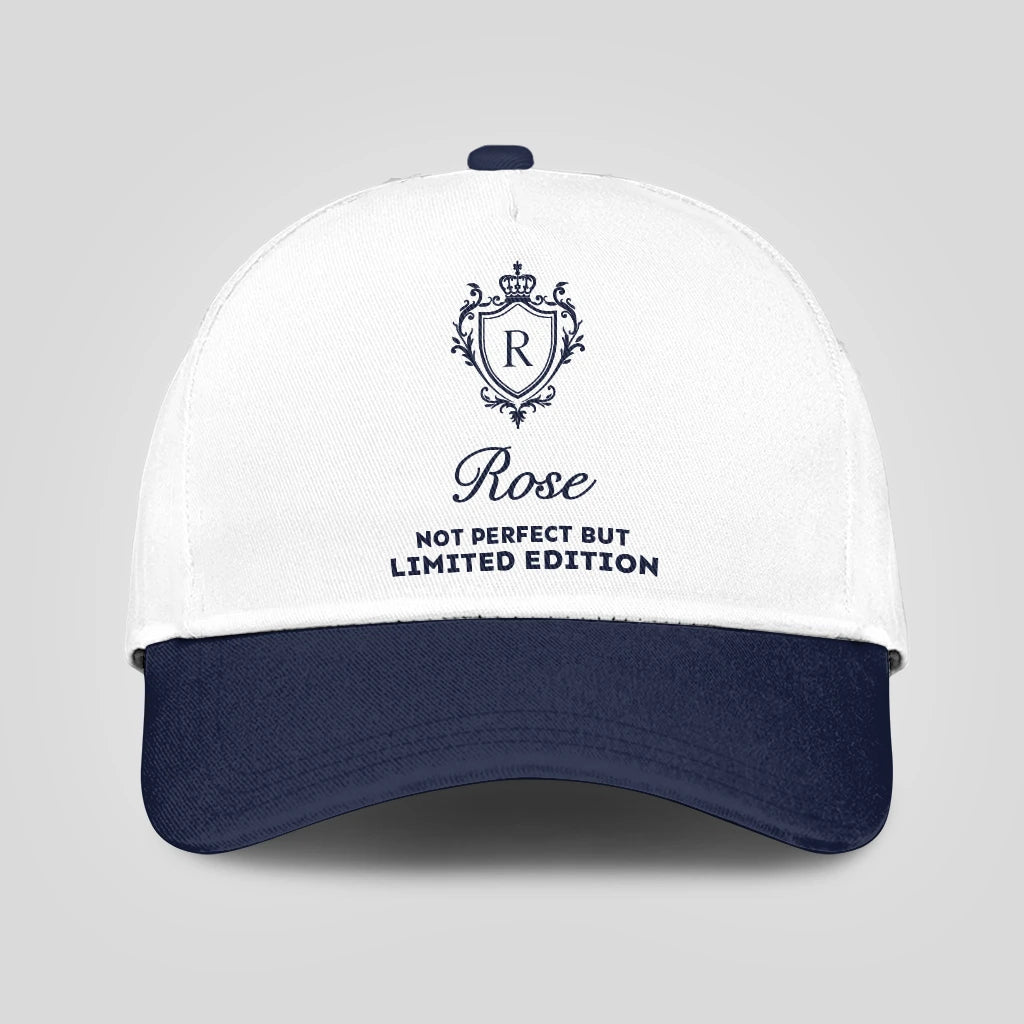 Not Perfect But Limited Edition Blue And White Luxury Cap ROSE 13K1 C151PF