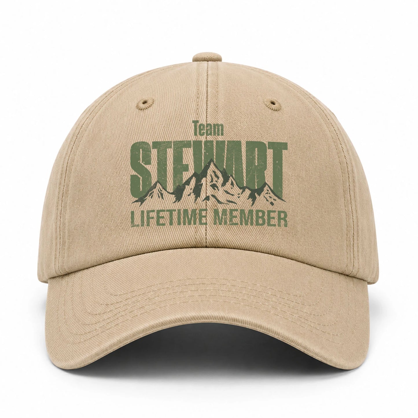 Team Your Name Lifetime Member Mountain Cap STEWART 13K1 C58PF