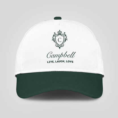 Live Laugh Love Elegant Blue And White Cap CAMPBELL 13K1 C90PF