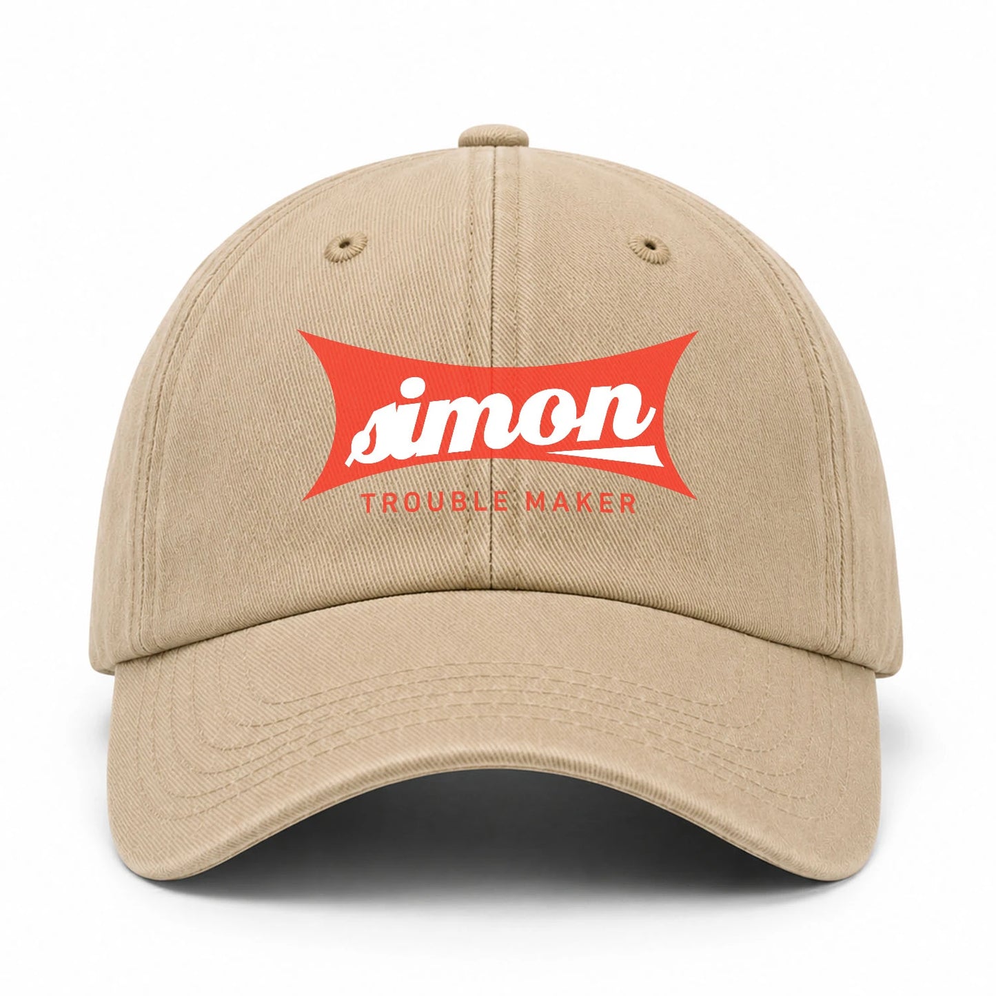 Trouble Maker Red Logo Washed Cap SIMON 13K1 C78PF
