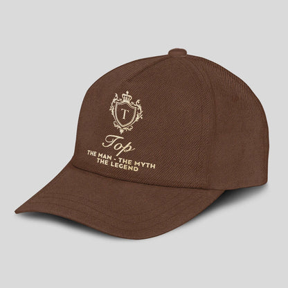 The Man The Myth The Legend Golden Brown Cap TOP 13K1 C142PF