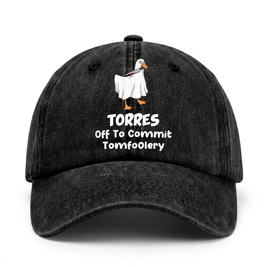 Off To Commit Tomfoolery Funny Goose Washed Cap TORRES 13K1 C131PF