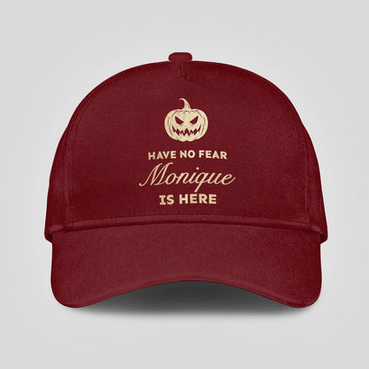 Have No Fear Your Name Is Here Halloween Pumpkin Burgundy MONIQUE 13K1 C163PF