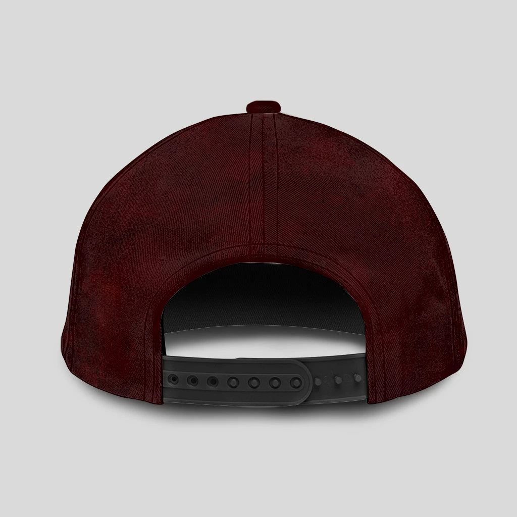 Never Back Down Golden Olive Burgundy Cap CARL 13K1 C177PF