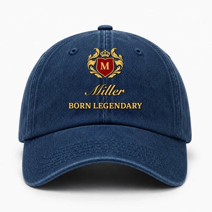 Born Legendary Royal Blue Washed Cap MILLER 13K1 C183PF