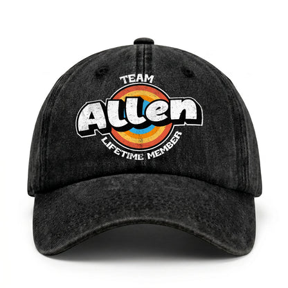 Team Your Name Lifetime Member Logo Cap ALLEN 13K1 C66PF
