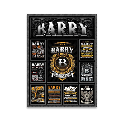 BARRY Personalized Sponge Floor Mat – Custom Printed Home Decor 13K1-AR2