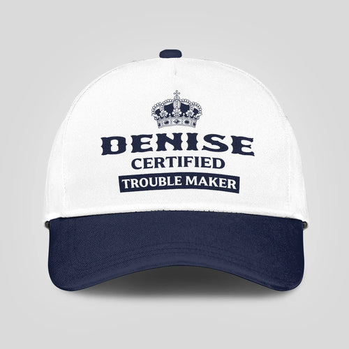 Certified Your Name Trouble Maker Washed Cap DENISE 13K1 C148PF