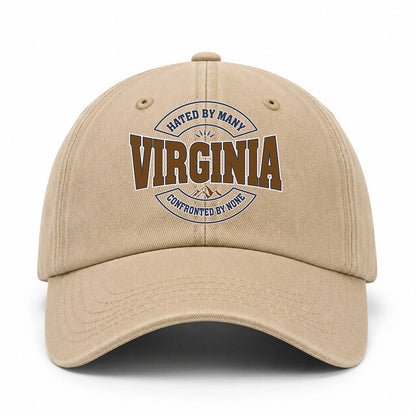 Hated By Many Confronted By None Washed Cap VIRGINIA 13K1 C36PF