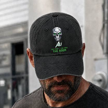 The Fear The Fate The Doom Skull Washed Cap ALI 13K1 C99PF