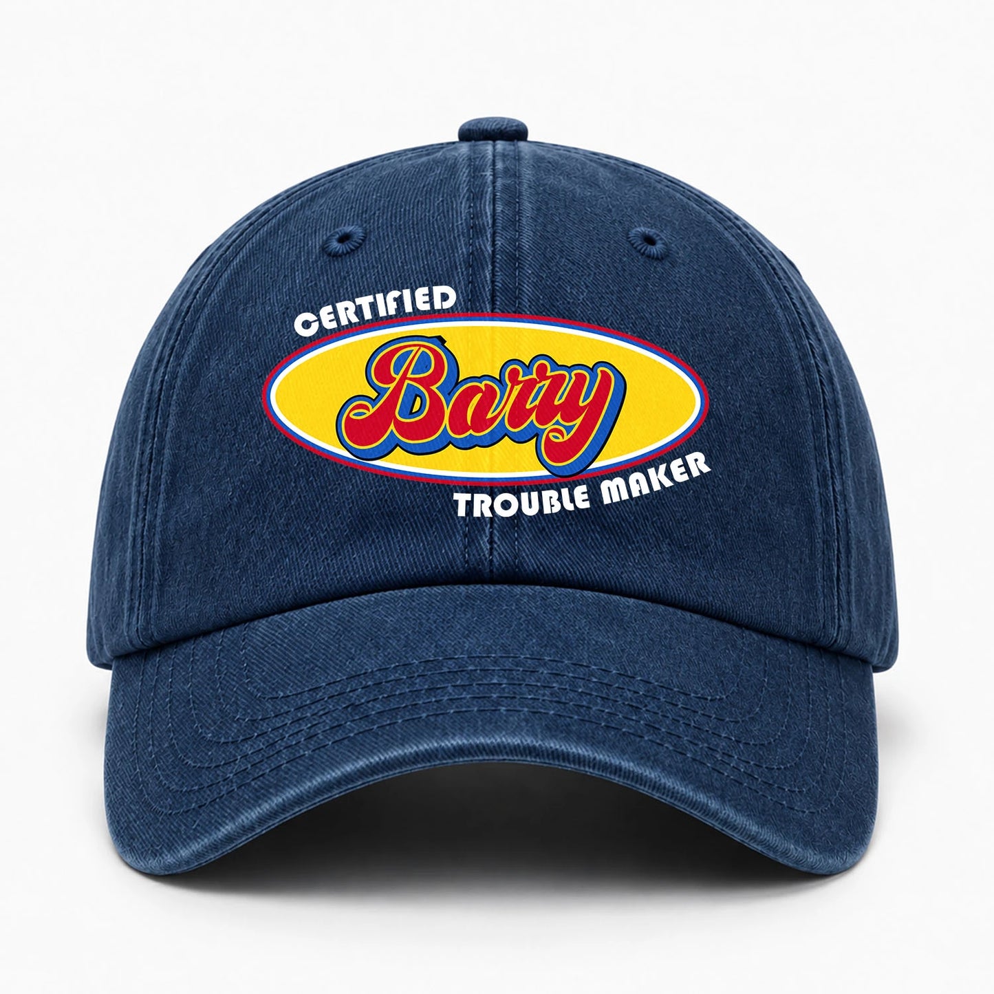 Certified Your Name Trouble Maker Washed Cap BARRY 13K1 C73PF