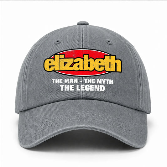 The Man The Myth The Legend Vintage Logo Washed Cap ELIZABETH 13K1 C162PF