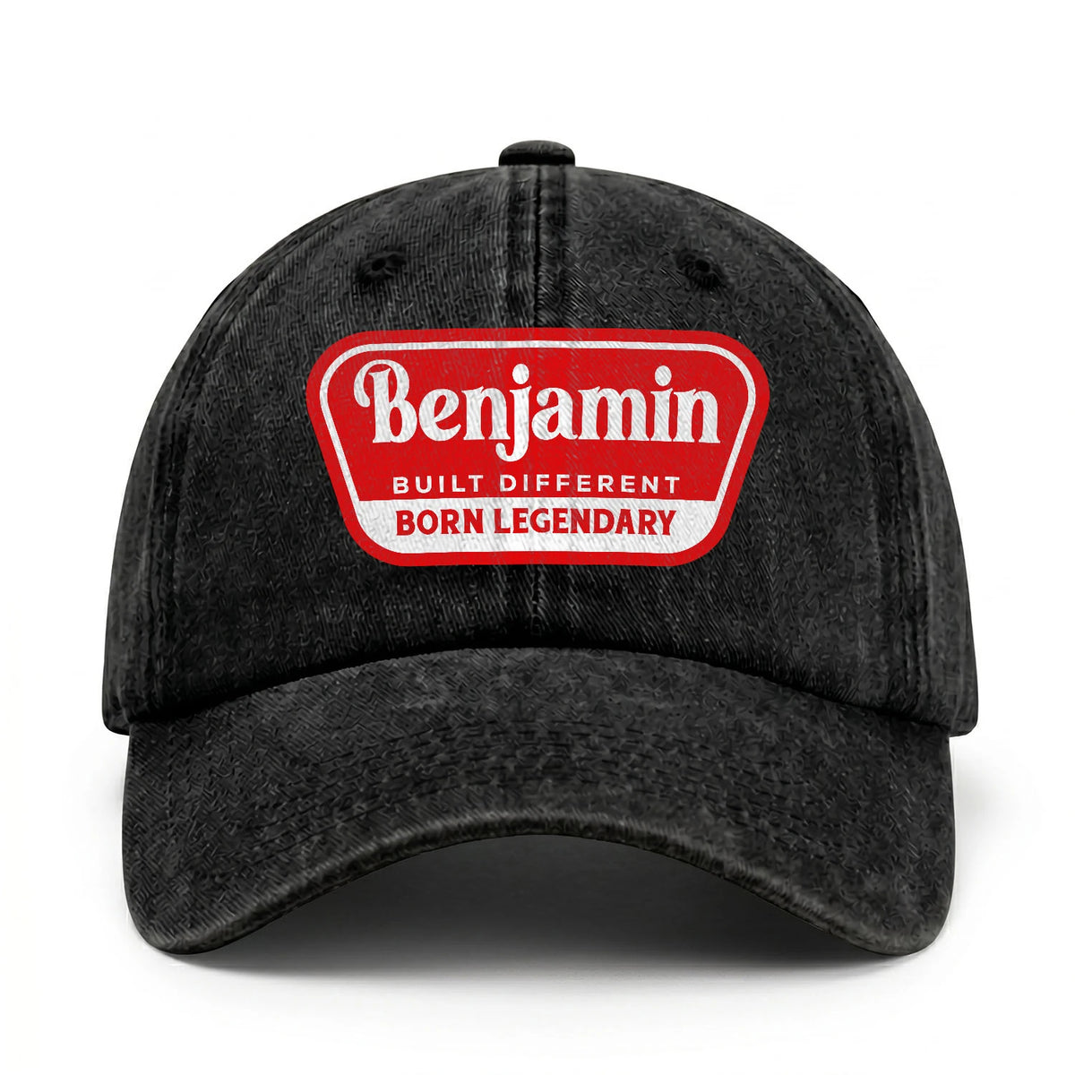 Built Different Born Legendary Red Logo Washed Cap BENJAMIN 13K1 C63PF