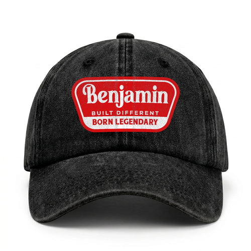 Built Different Born Legendary Red Logo Washed Cap BENJAMIN 13K1 C63PF