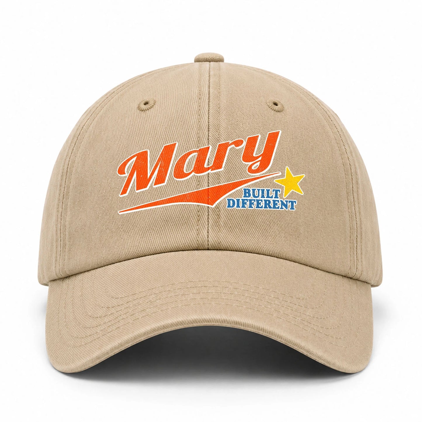 Your Name Built Different Logo Washed Cap MARY 13K1 C56PF