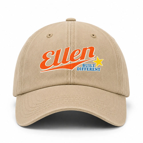 Your Name Built Different Logo Washed Cap ELLEN 13K1 C56PF