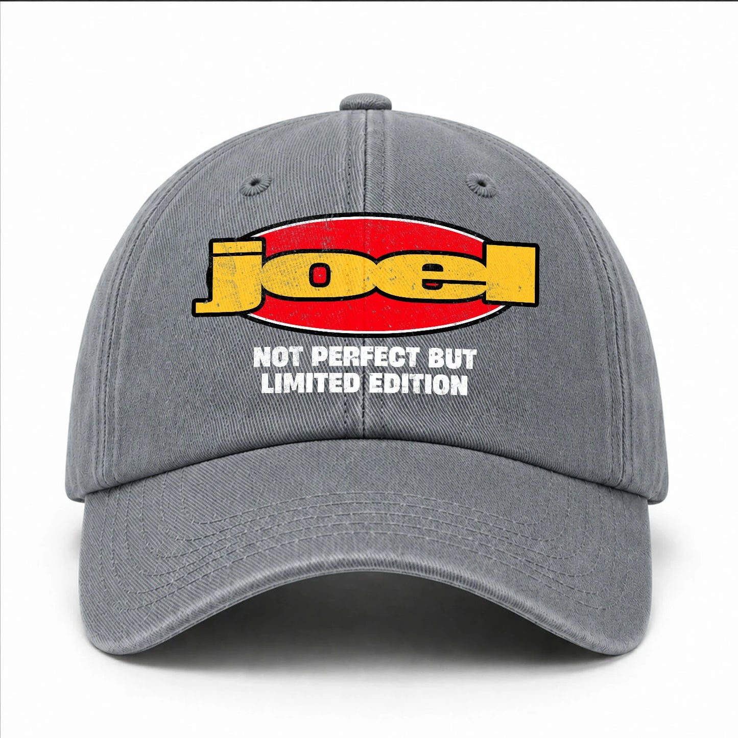 Your Name Not Perfect But Limited Edition Red Logo Washed Cap JOEL 13K1 C84PF