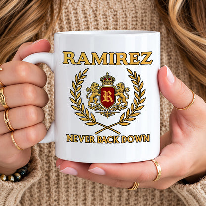 Never Back Down Royal Mug RAMIREZ 13K1 MG22