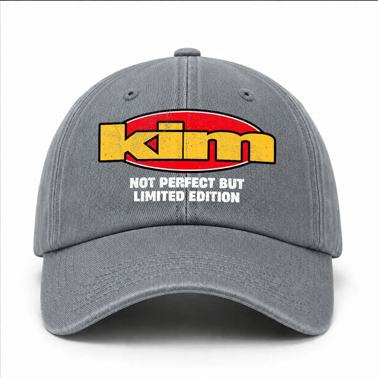 Your Name Not Perfect But Limited Edition Red Logo Washed Cap KIM 13K1 C84PF