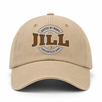Hated By Many Confronted By None Washed Cap JILL 13K1 C36PF