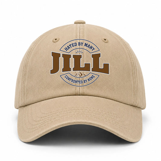 Hated By Many Confronted By None Washed Cap JILL 13K1 C36PF