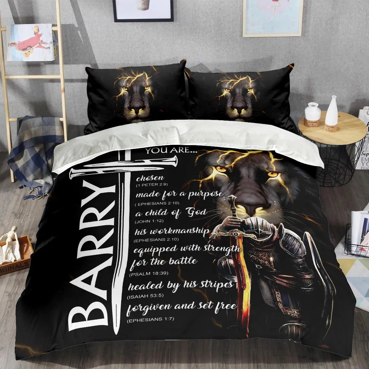 BARRY Limited Edition Personalized Bedding Set 13K1-BS1
