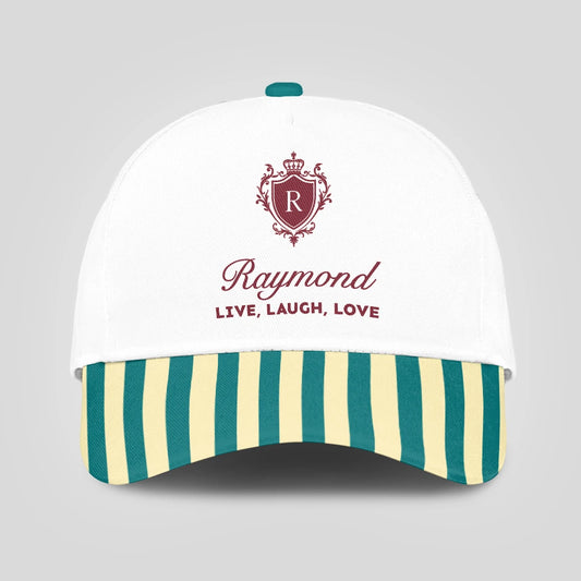 Live Laugh Love Green And Yellow Royal Cap RAYMOND 13K1 C122PF