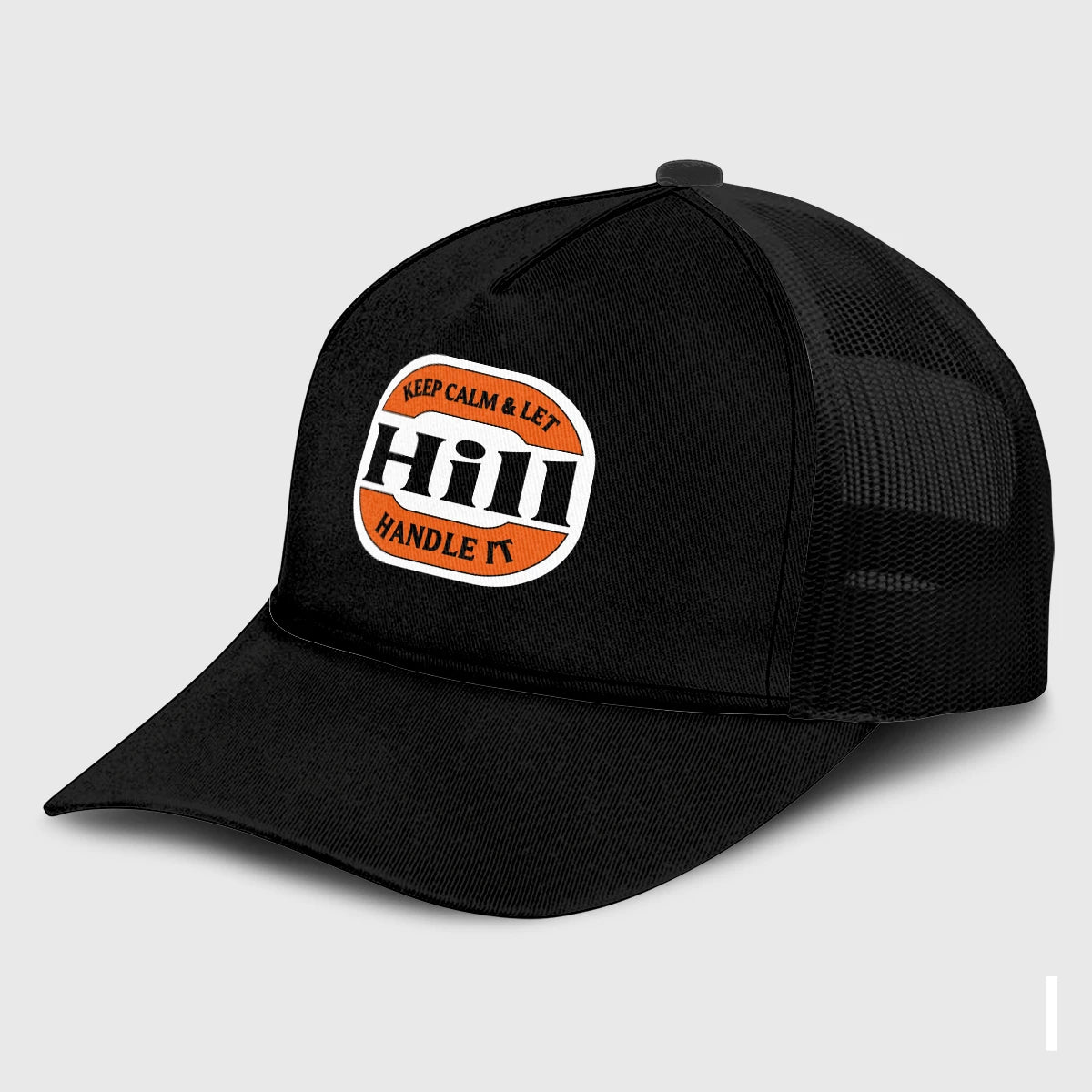 Keep Calm & Let Your Name Handle It Black Mesh Cap HILL 13K1 C199PF