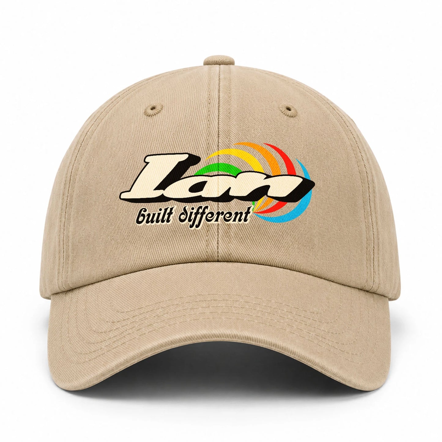 Your Name Built Different Retro Washed Cap IAN 13K1 C55PF