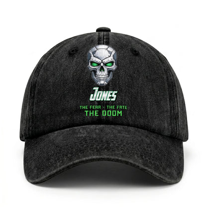 The Fear The Fate The Doom Skull Washed Cap JONES 13K1 C99PF
