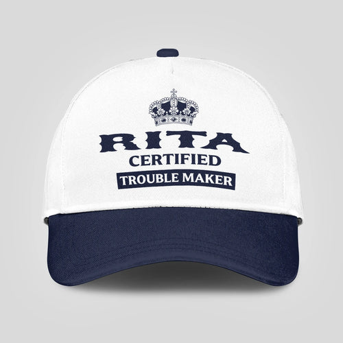 Certified Your Name Trouble Maker Washed Cap RITA 13K1 C148PF