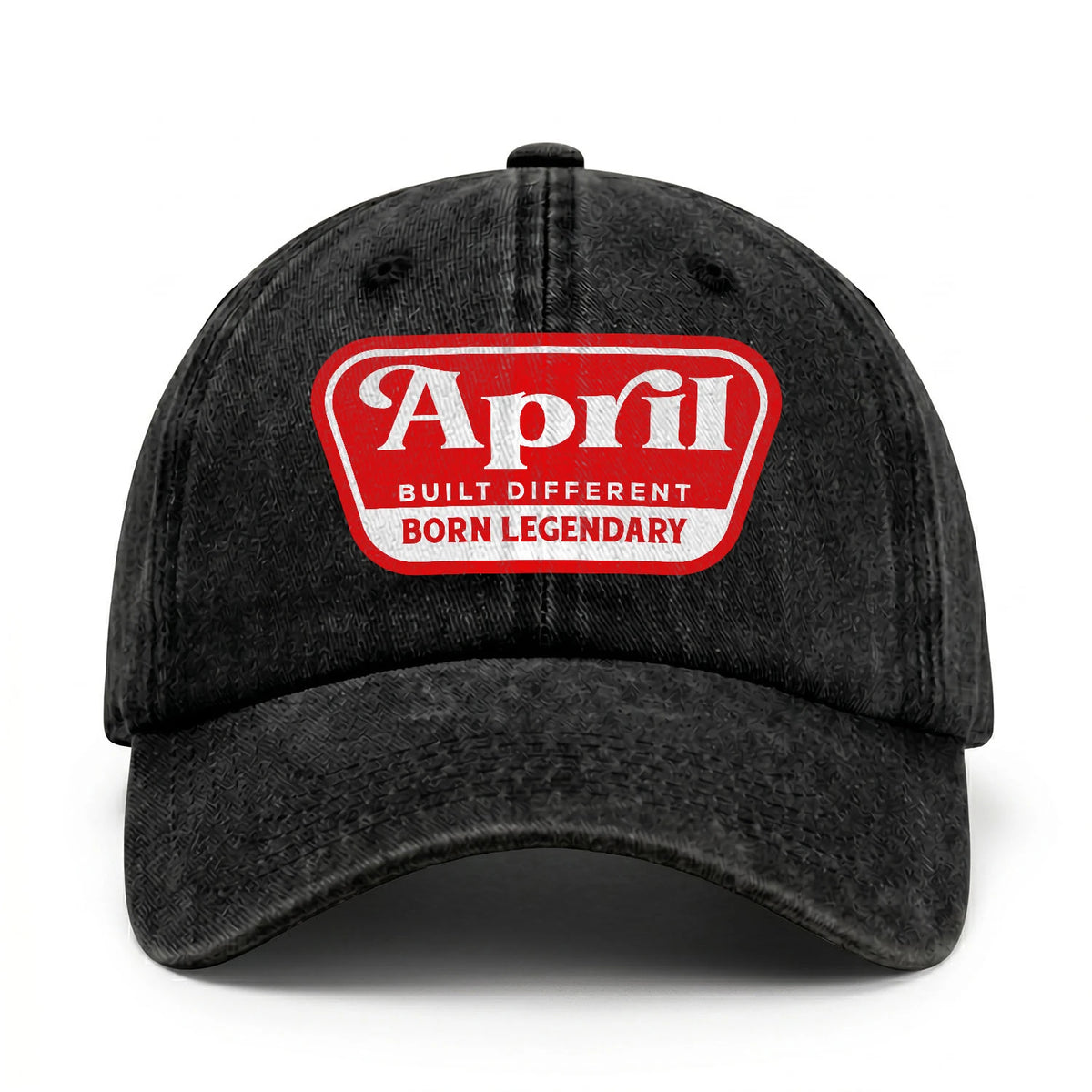 Built Different Born Legendary Red Logo Washed Cap APRIL 13K1 C63PF