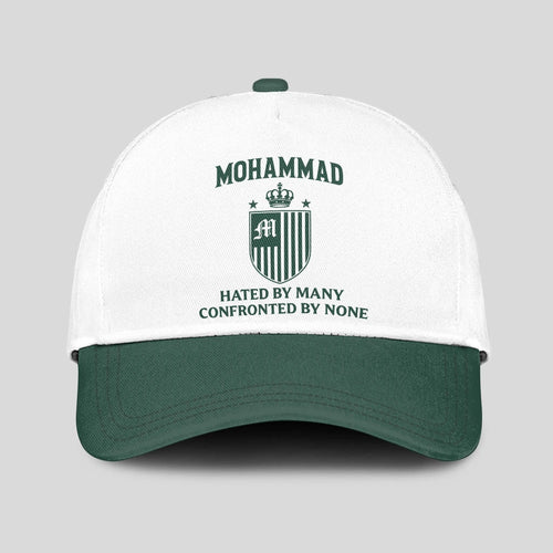 Hated By Many Confronted By None Luxury Logo Cap MOHAMMAD 13K1 C41PF