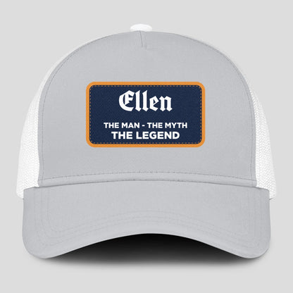 The Man The Myth The Legend Gray Mesh Cap ELLEN 13K1 C204PF