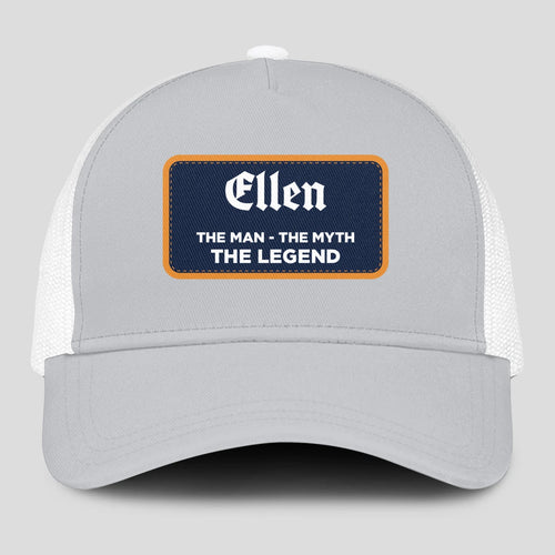 The Man The Myth The Legend Gray Mesh Cap ELLEN 13K1 C204PF