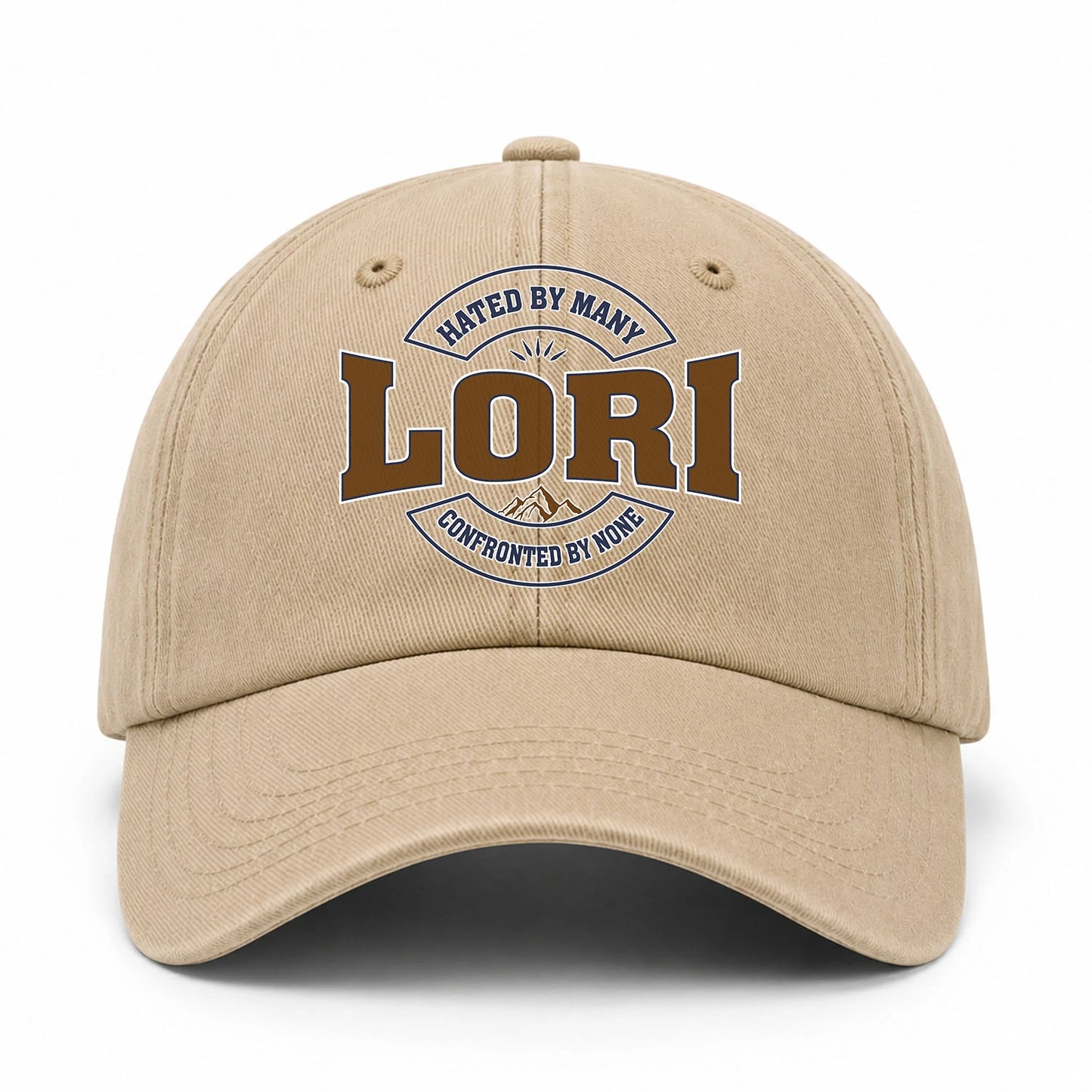 Hated By Many Confronted By None Washed Cap LORI 13K1 C36PF