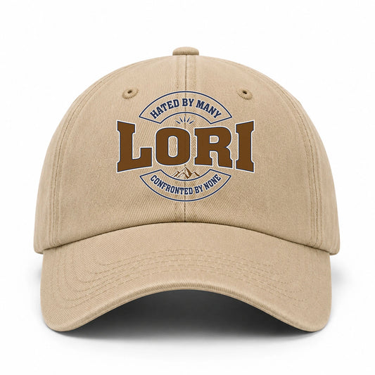 Hated By Many Confronted By None Washed Cap LORI 13K1 C36PF