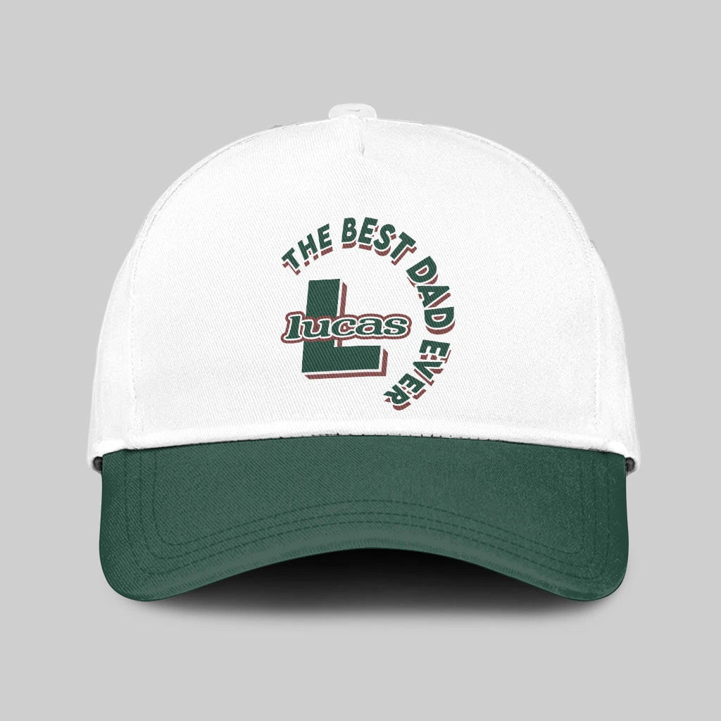 The Best Dad Ever Custom Name Cap LUCAS 13K1 C35PF