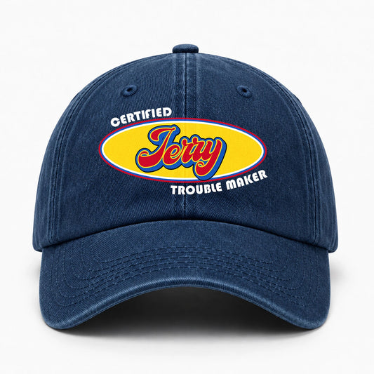 Certified Your Name Trouble Maker Washed Cap JERRY 13K1 C73PF