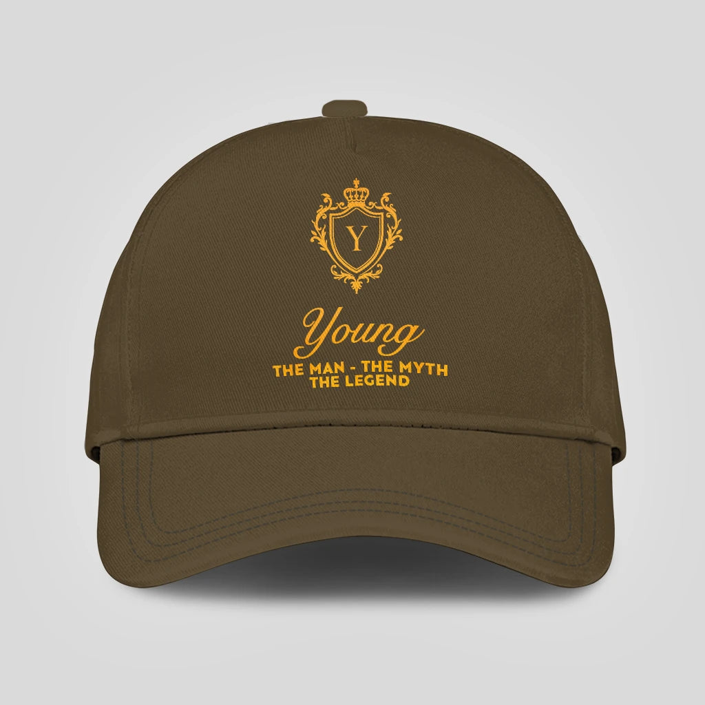 The Man The Myth The Legend Luxury Olive Cap YOUNG 13K1 C91PF