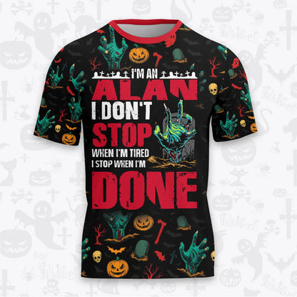 ALAN Halloween Pajamas Set Tshirt & Pants Horror Skull Pumpkin 13K1-HL3