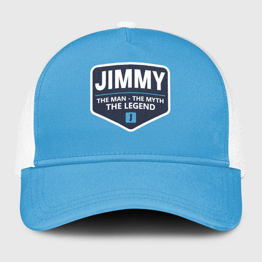The Man The Myth The Legend Light Blue Mesh Cap JIMMY 13K1 C190PF